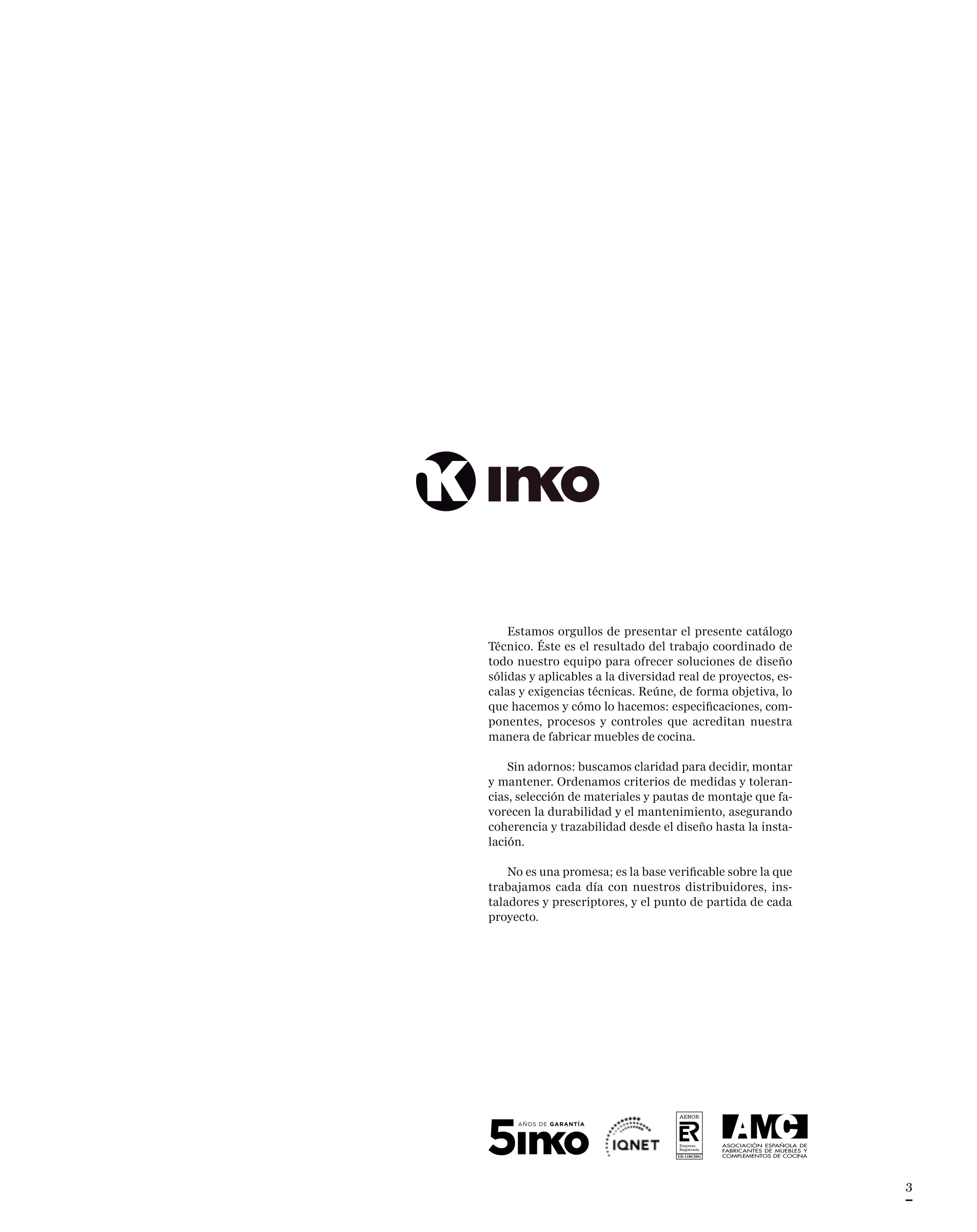Página 3 del catálogo técnico Inko (ed. 24-jun-2026), sección presentacion